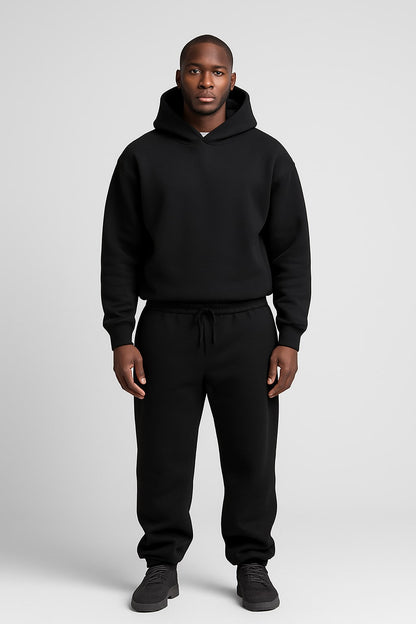 Knit Tracksuit for Men - Black