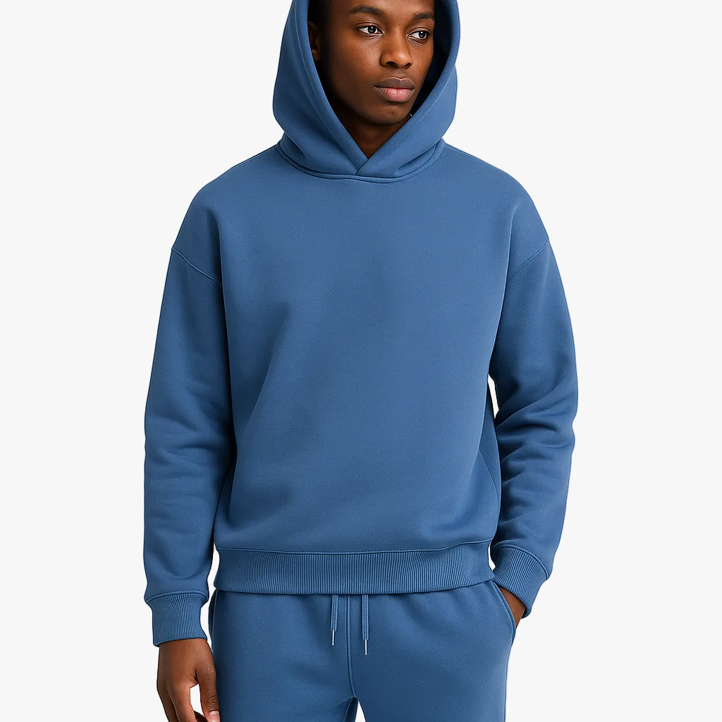 Knit Tracksuit for Men - Blue