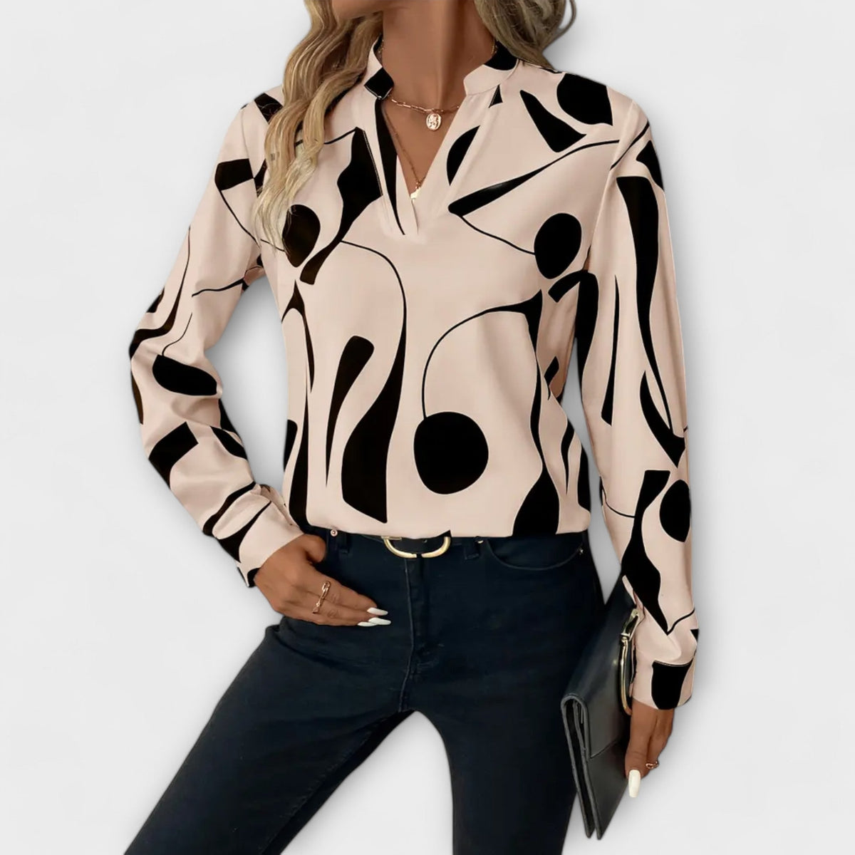 LaraTM Blouse for Women - Beige