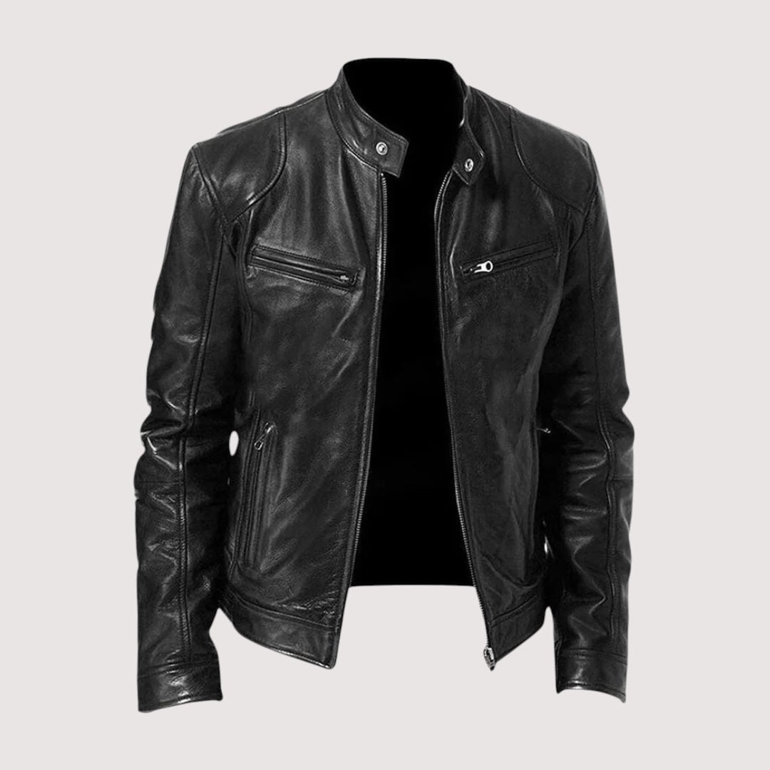 Leather Jacket for Men - Black