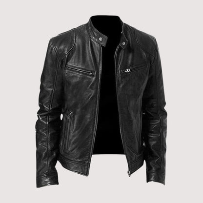 Leather Jacket for Men - Black