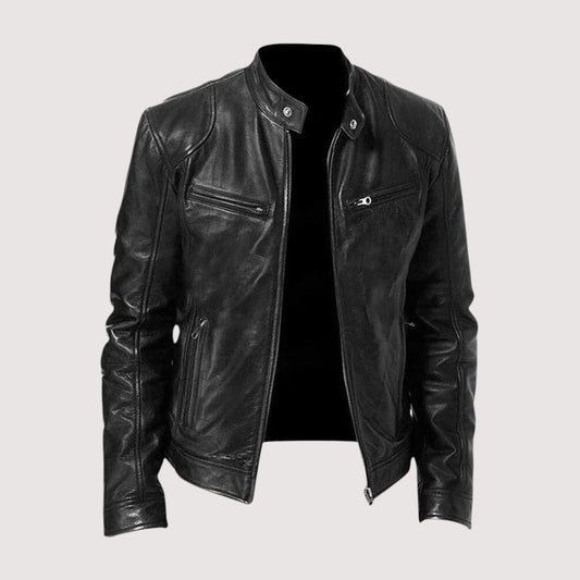 Leather Jacket for Men - Black