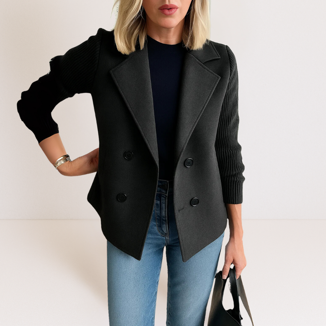 Lightweight Casual Blazer for Women - Black