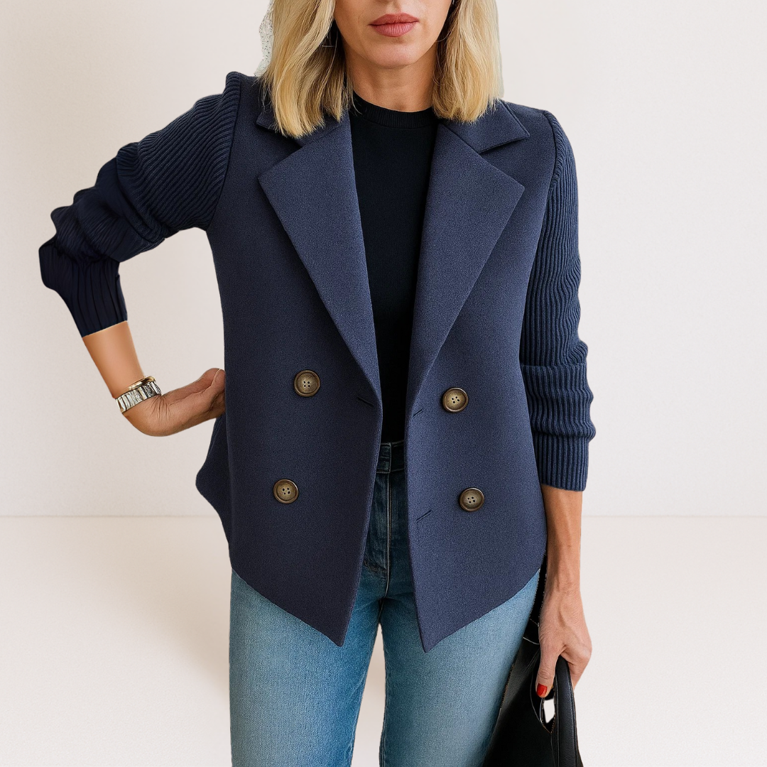 Lightweight Casual Blazer for Women - Blue