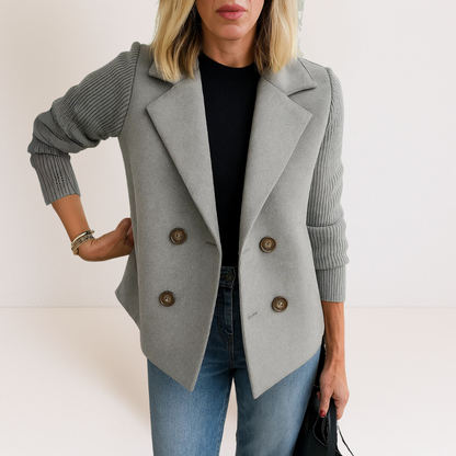 Lightweight Casual Blazer for Women - Gray