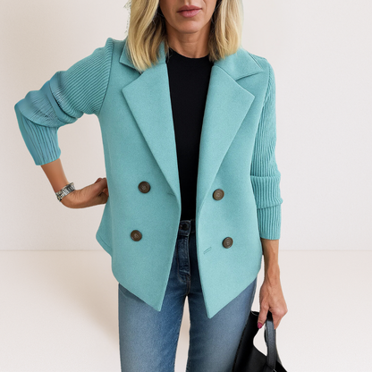 Lightweight Casual Blazer for Women - Light Blue