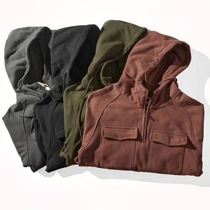 Lined Quarter-Zip Hoodie