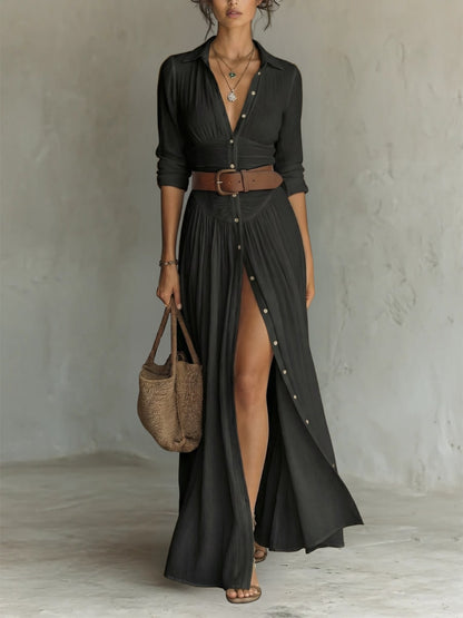 Long Maxi Dress - Black