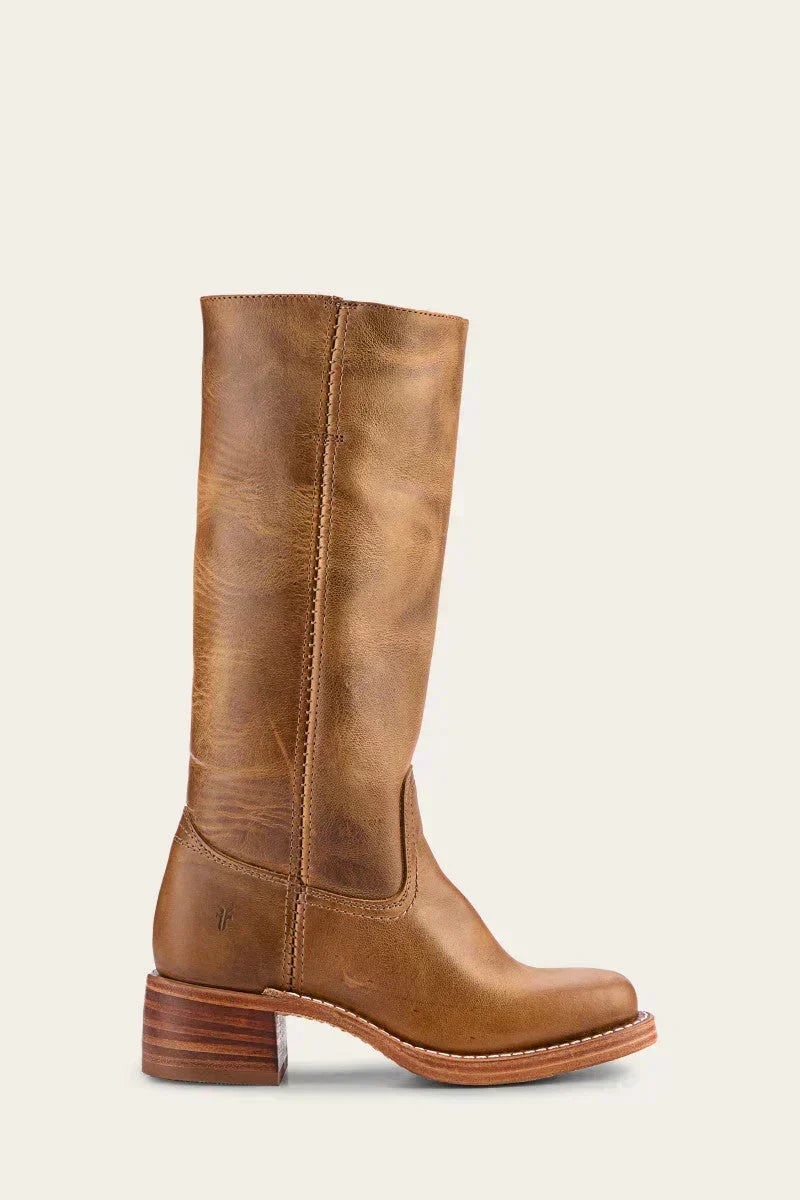 Mid-Calf Block-Heel Boots for Women