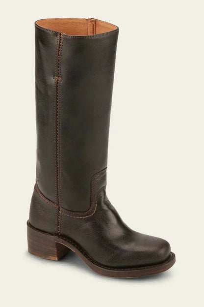 Mid-Calf Block-Heel Boots for Women