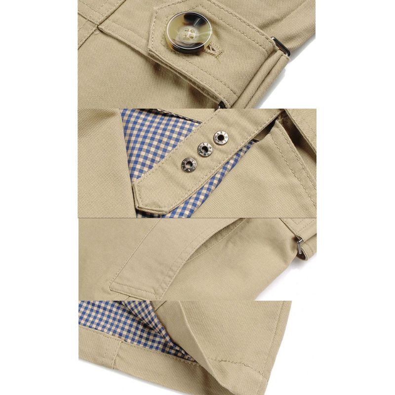 Double-Breasted Navy Trench Coat for Men