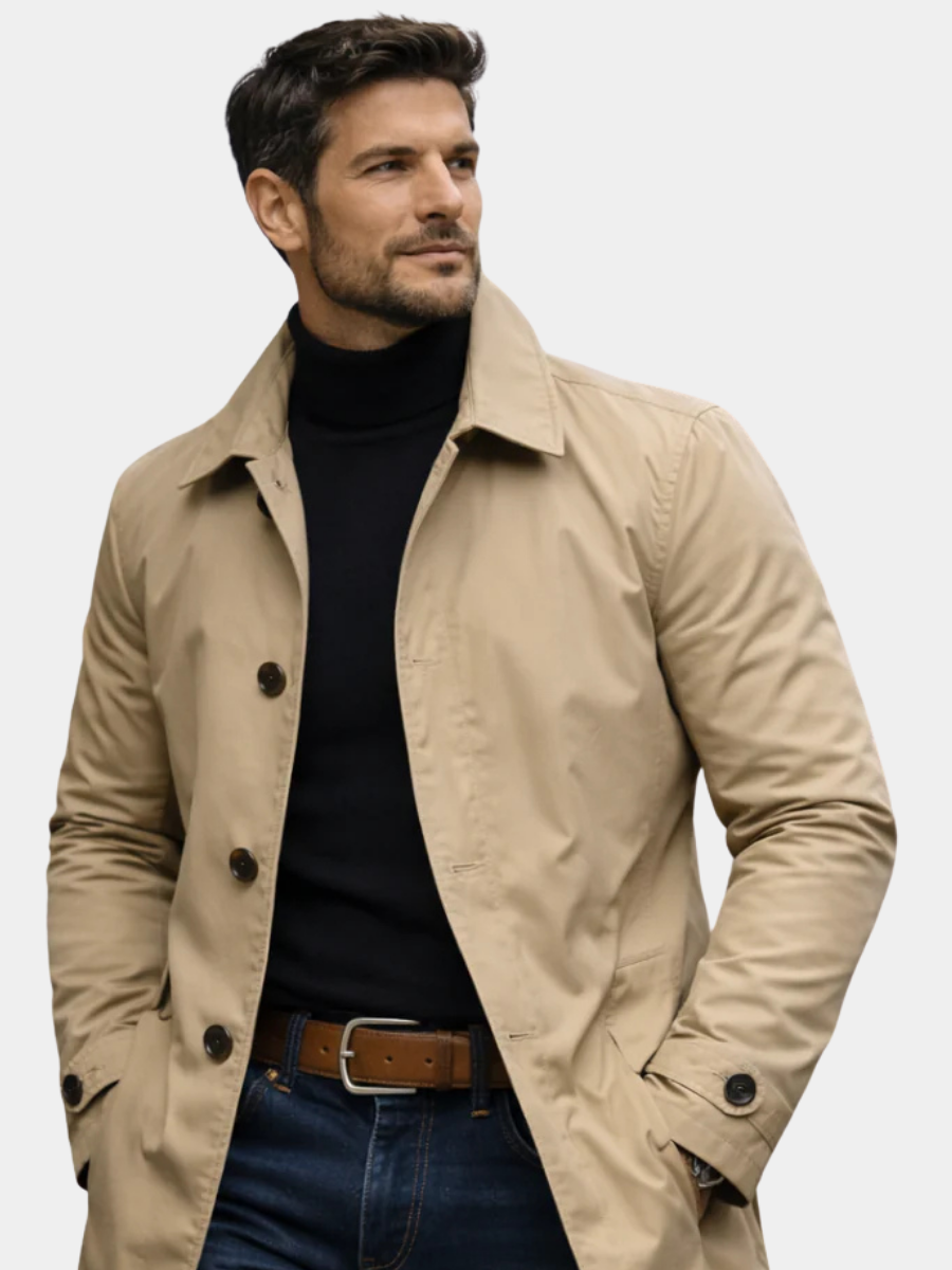Minimal Trench Coat for Men