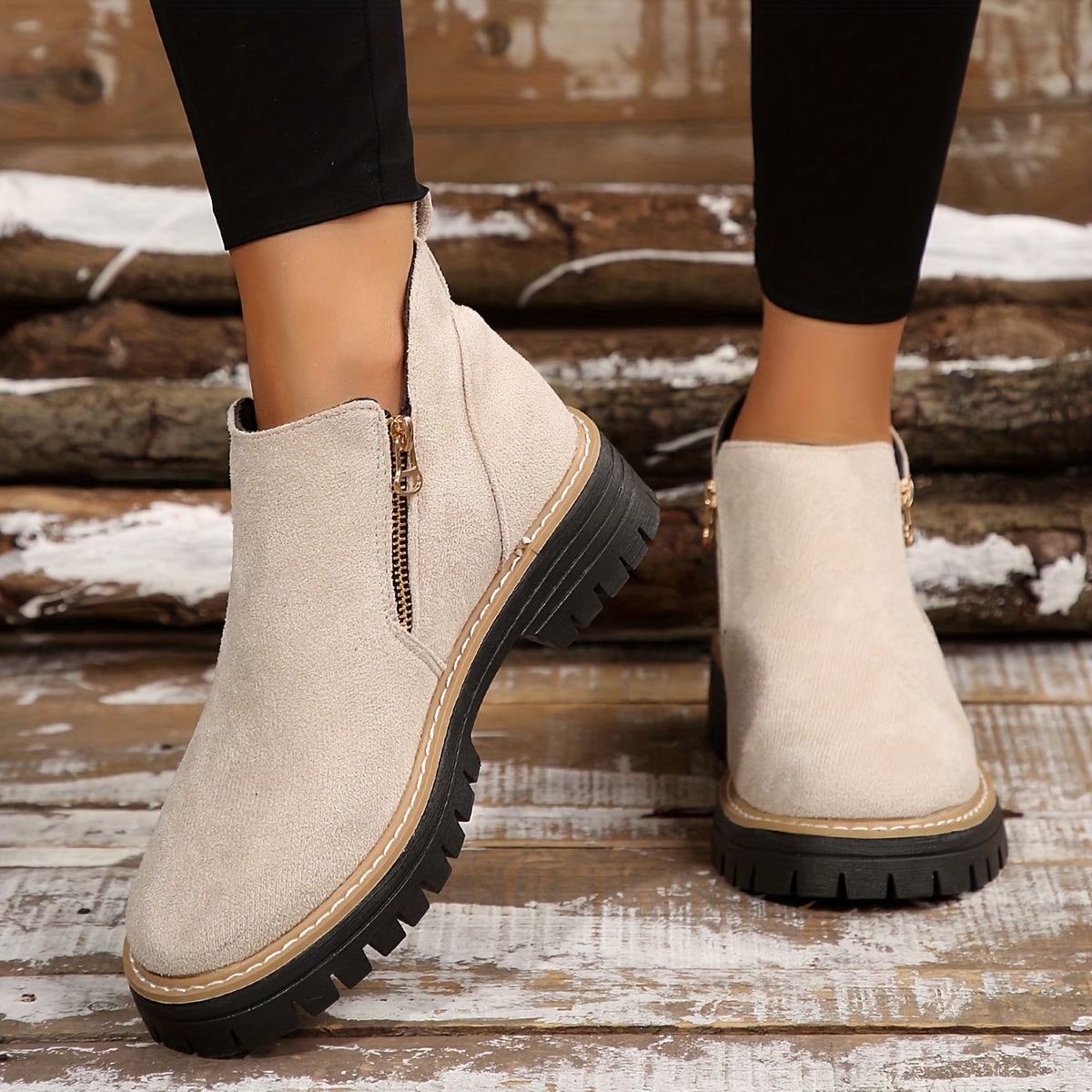 Orthopedic Boots - Beige