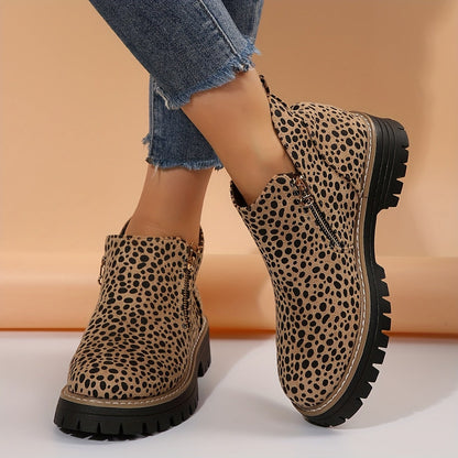 Orthopedic Boots - Leopard Print