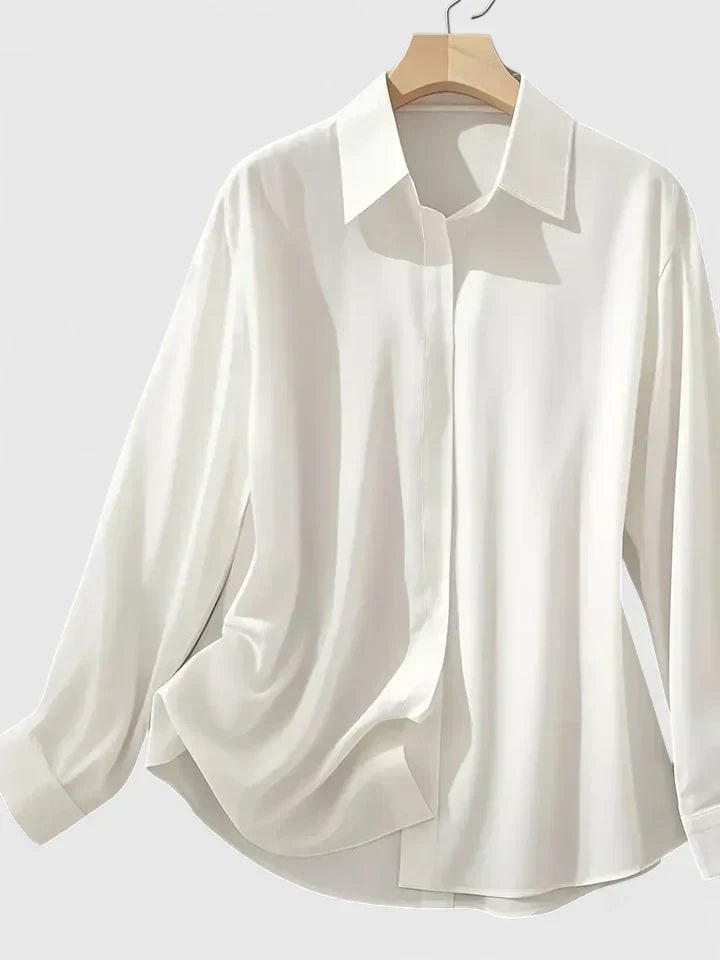 Oversized Button-Down Shirt for Women