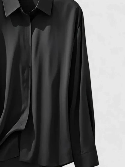 Oversized Button-Down Shirt for Women