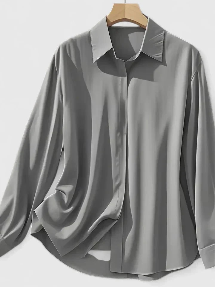 Oversized Button-Down Shirt for Women