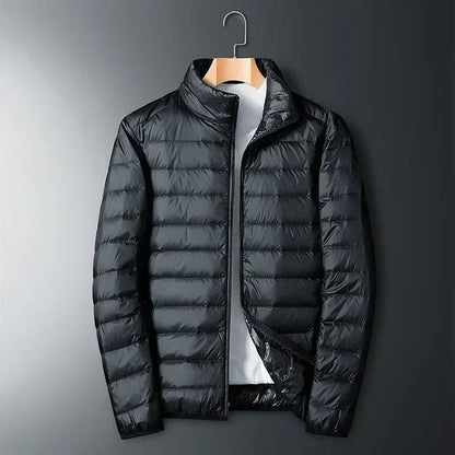 Packable Puffer with Stow Pocket - Black