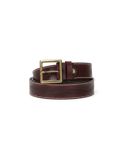 Pure Cowhide Belt - Maroon