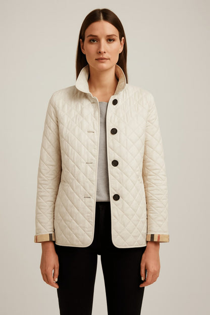 Quilted Lightweight Jacket - Beige