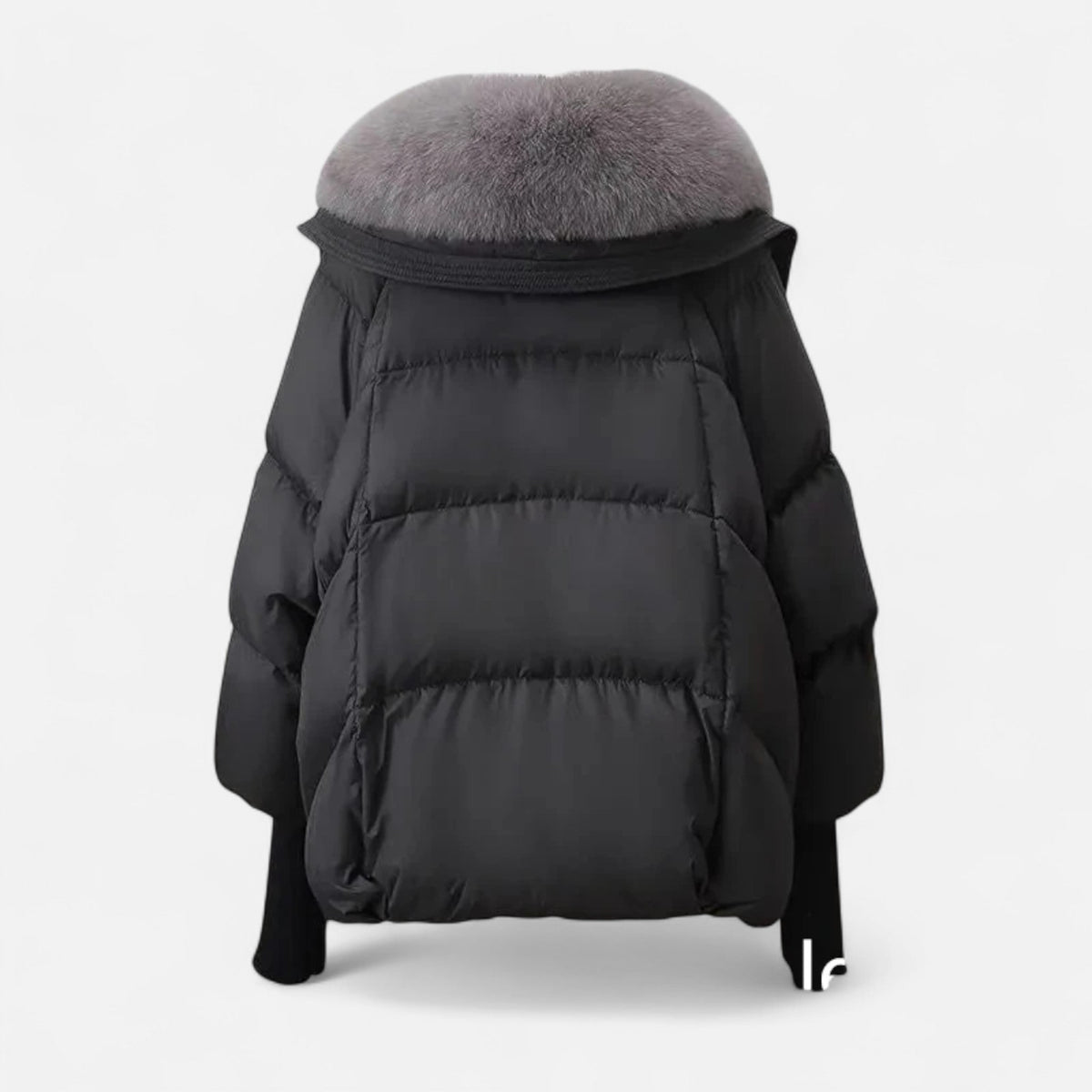 Relaxed Wrap Composed Puffer Jacket