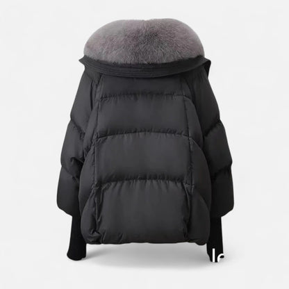 Relaxed Wrap Composed Puffer Jacket