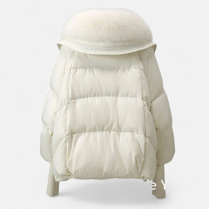 Relaxed Wrap Composed Puffer Jacket
