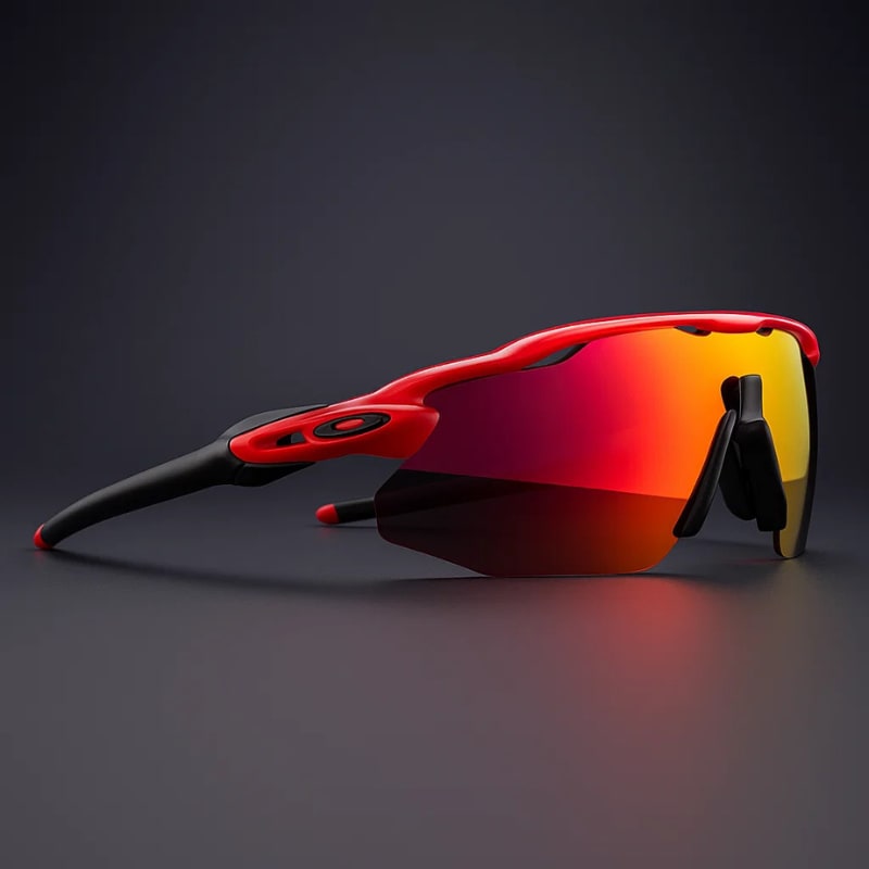 SolarTracer Polarized Shades for Men - Sunset Red