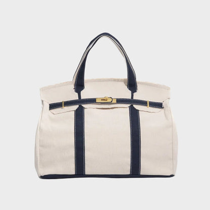 Structured Canvas Tote Bag