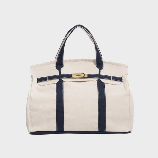 Structured Canvas Tote Bag
