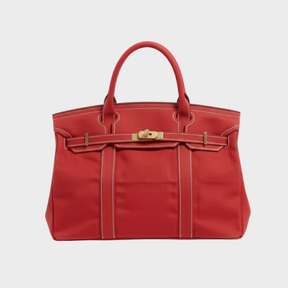 Structured Canvas Tote Bag