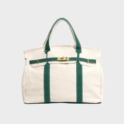 Structured Canvas Tote Bag