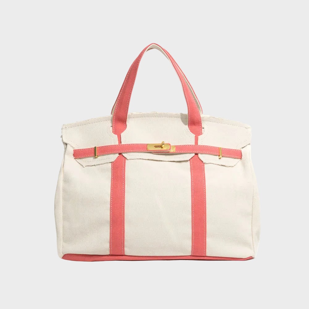 Structured Canvas Tote Bag