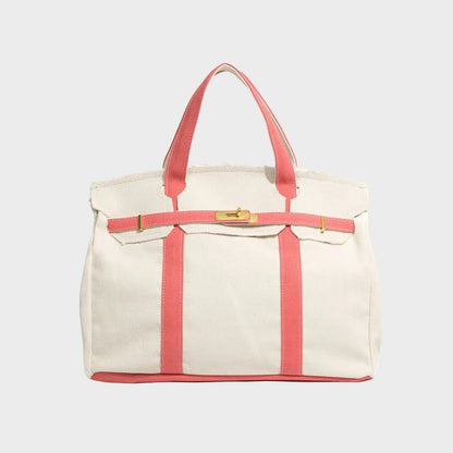 Structured Canvas Tote Bag