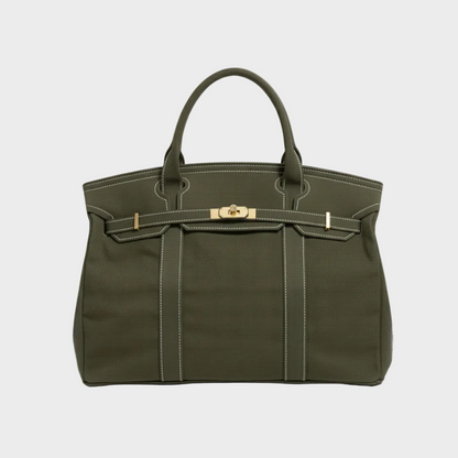 Structured Canvas Tote Bag