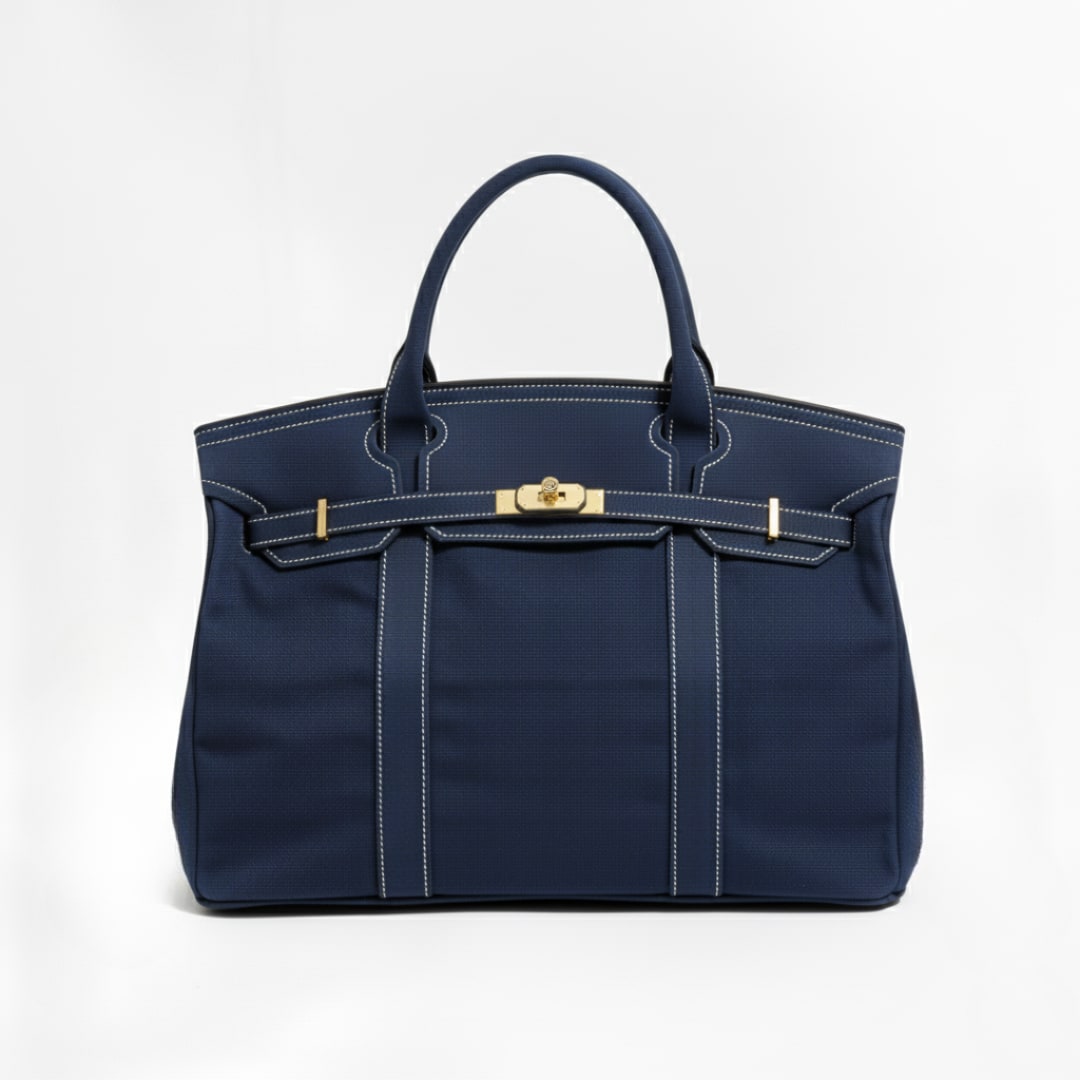 Structured Canvas Tote Bag