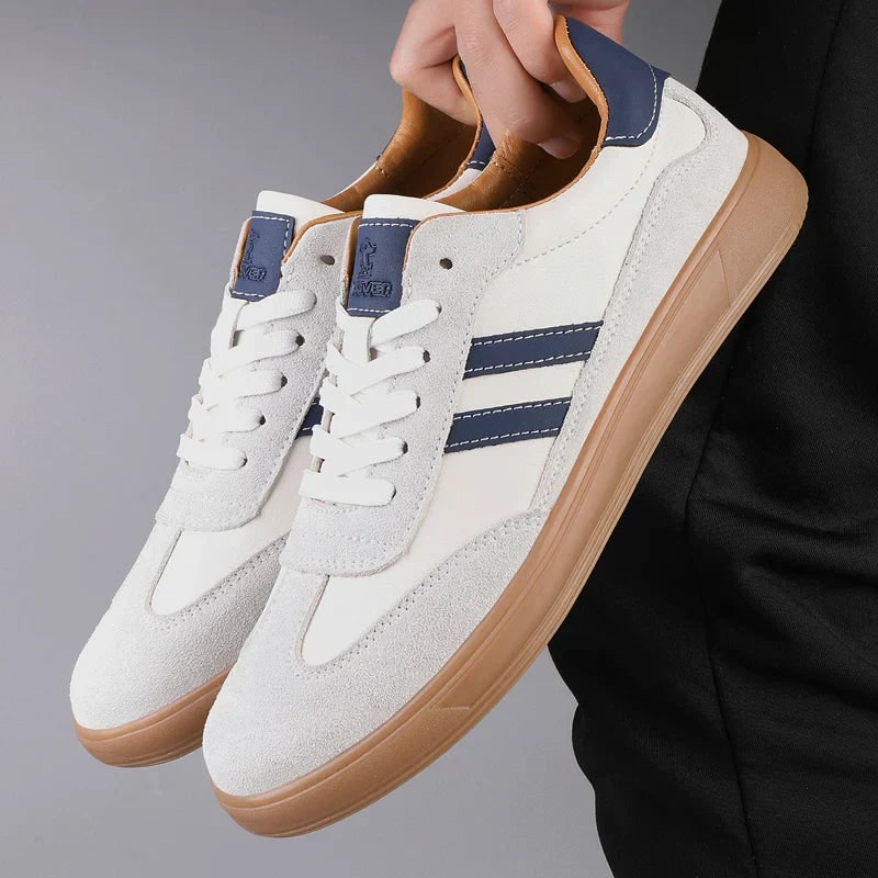 Suede Trainers for Men - Beige
