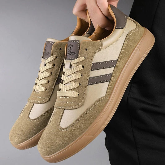 Suede Trainers for Men - Khaki