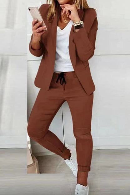 Suit Set for Women - Coffee