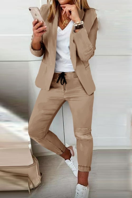 Suit Set for Women - Khaki