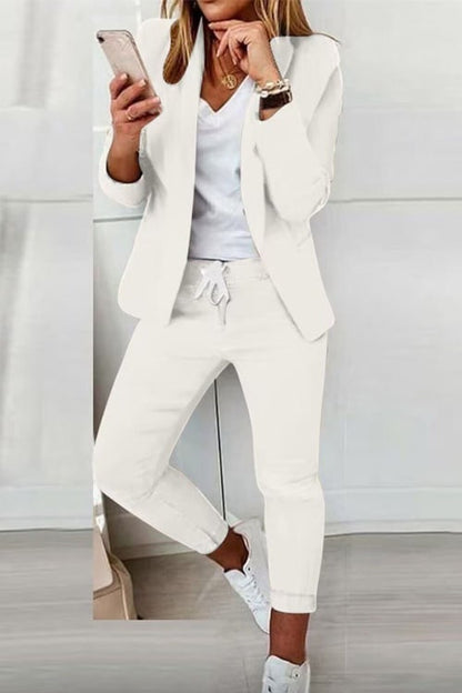 Suit Set for Women - Milk White