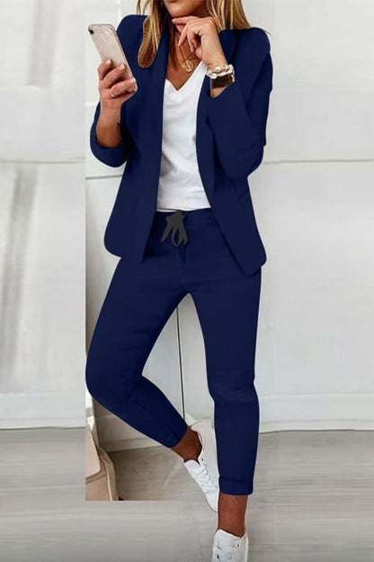 Suit Set for Women - Navy blue