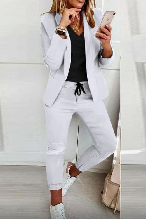 Suit Set for Women - White