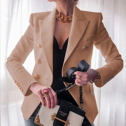 Tailored Blazer for Women - Beige