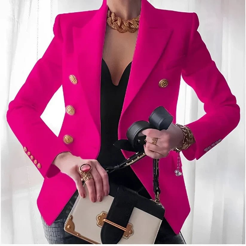 Tailored Blazer for Women - Pink
