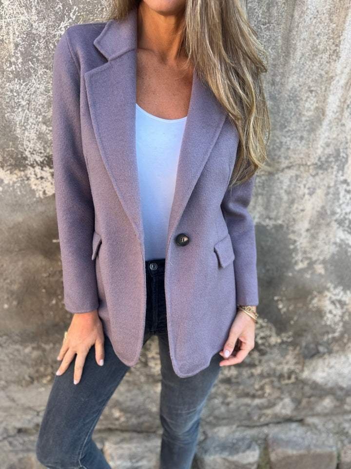 Tailored Blazer for Women - Purple