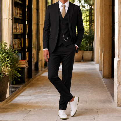 Tailored Suit for Men - Black