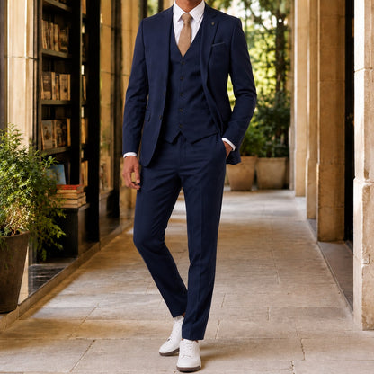 Tailored Suit for Men - Dark Blue