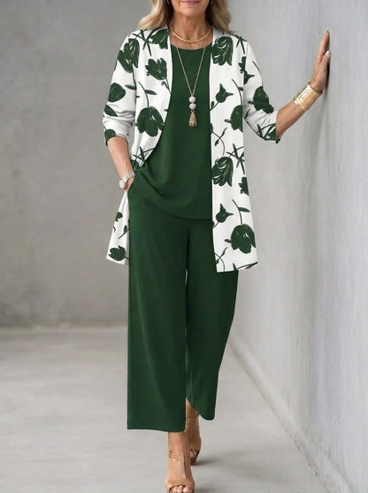 Three-Piece Set for Women - Green