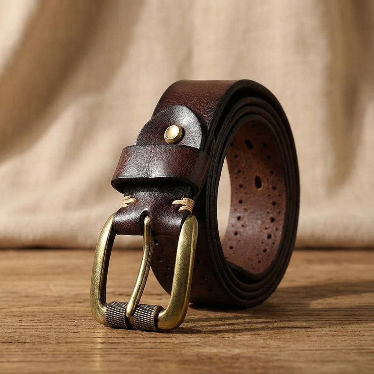 Timberline Belt for Men - Dark Brown